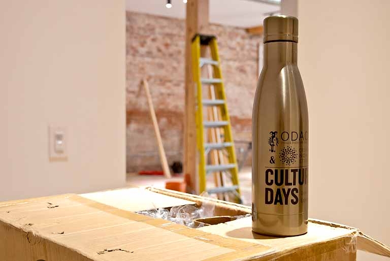 Water bottles for Culture Days attendees.