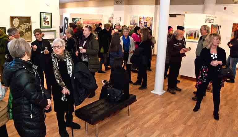 2020 International Women's Day Art Show audience.