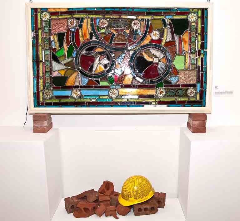 Jae  Fratzl 's 'Broken' stained glass work.