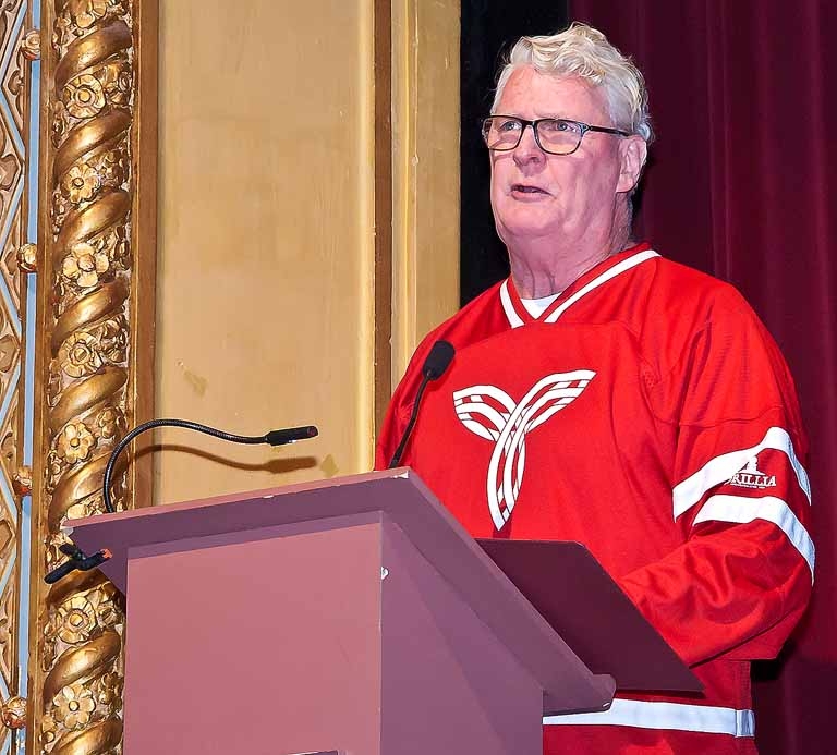 Ontario Winter Games opening night emcee, former Mayor, Steve Clarke