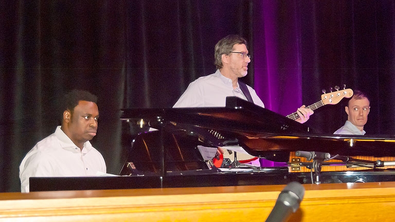 The Thompson Egbo-Egbo trio playing opening night at St. Paul's Centre
