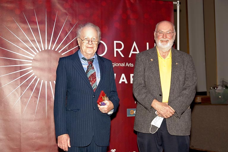 Heritage Restoration, Renovation and Publication Award Winner Fred Blair with OMAH chair Ted Duncan