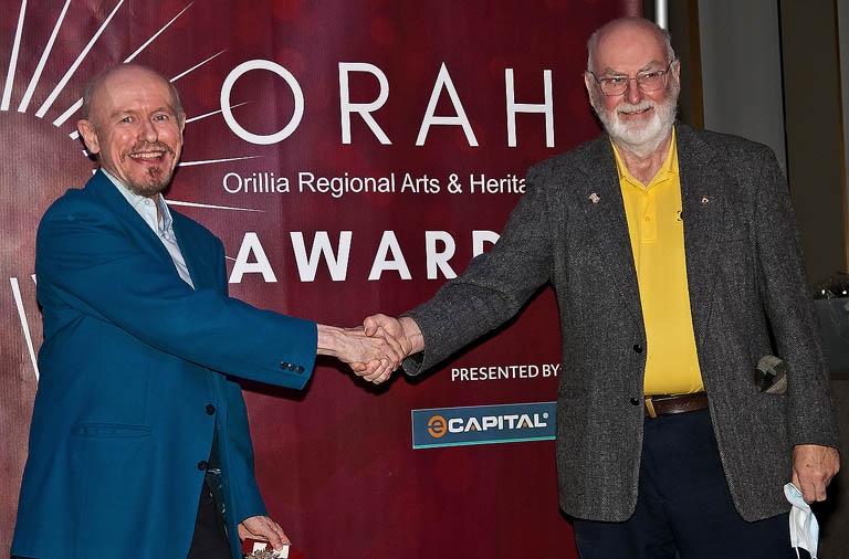 Qennefer Browne Achievement Award Winner Blair Bailey with  Ted Duncan