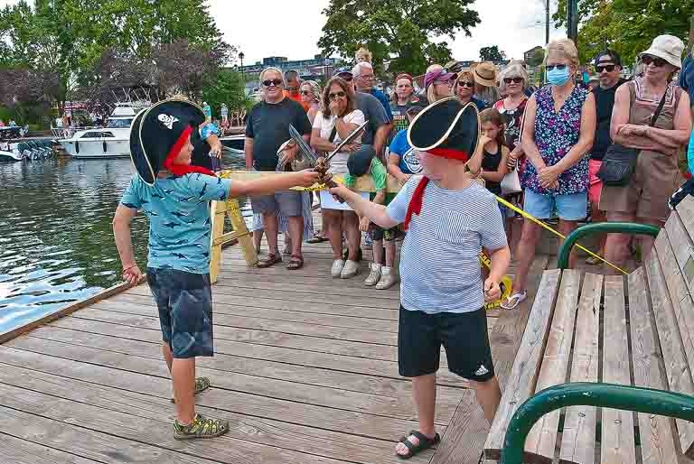 Orillia Pirate Party  - Some Kids Entertain Before The Main Event