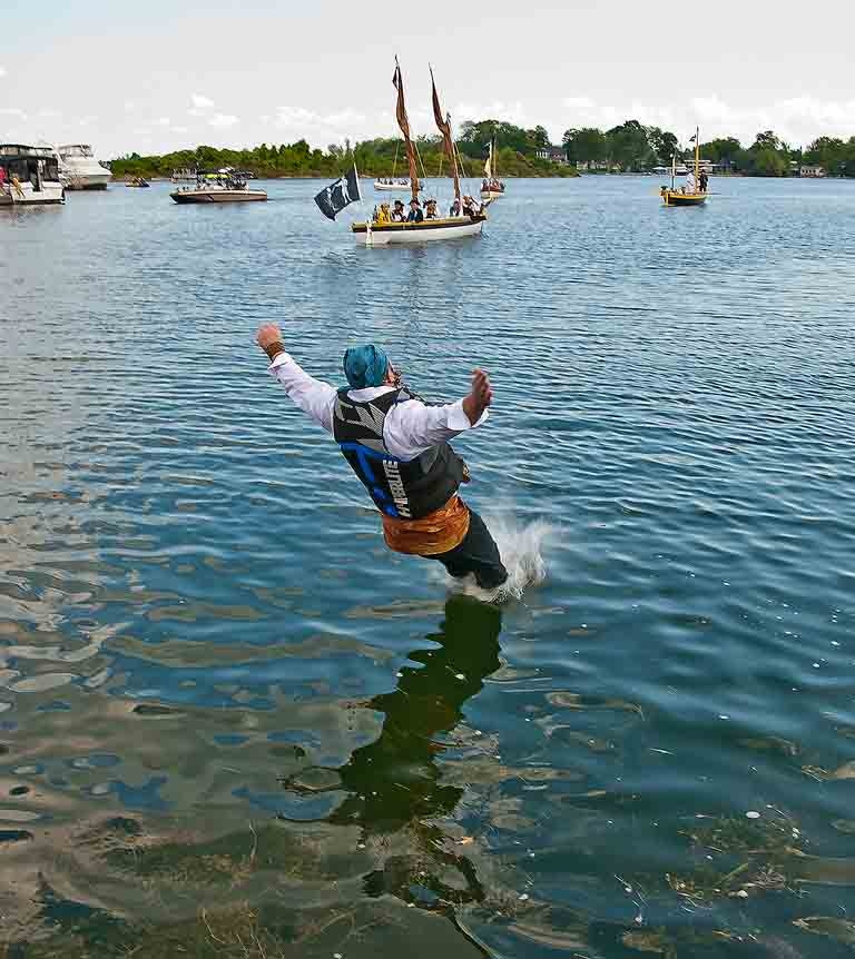 Orillia Pirate Party - Perfect Landing, Hardly Any Splash.