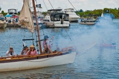 Orillia Pirate Party - Target Practise? No, Just A Volley To Mark The Start Of The Event.