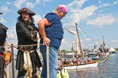 Orillia Pirate Party - Mayoral Candidate Don McIsaac Briefly Contemplating How Wet The Water Is.