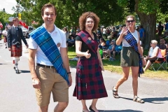 MP Adam Chambers, Ramara Township councillor Jenn Fisher, MPP Jill Dunlop