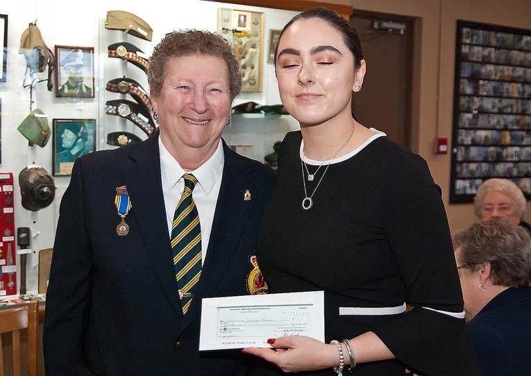Warminster Legion Branch 619 Secretary Joanne Lawlor  And Couchiching Jubilee House's Paige Jakobczak
