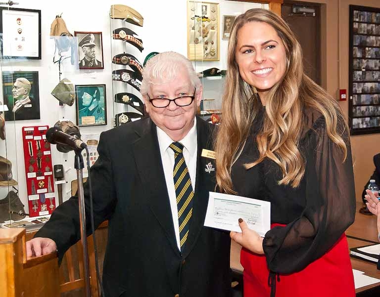 Warminster Legion Branch 619 President Mary Thompson And Green Haven Shelter For Women Board Member Kristin Maillet