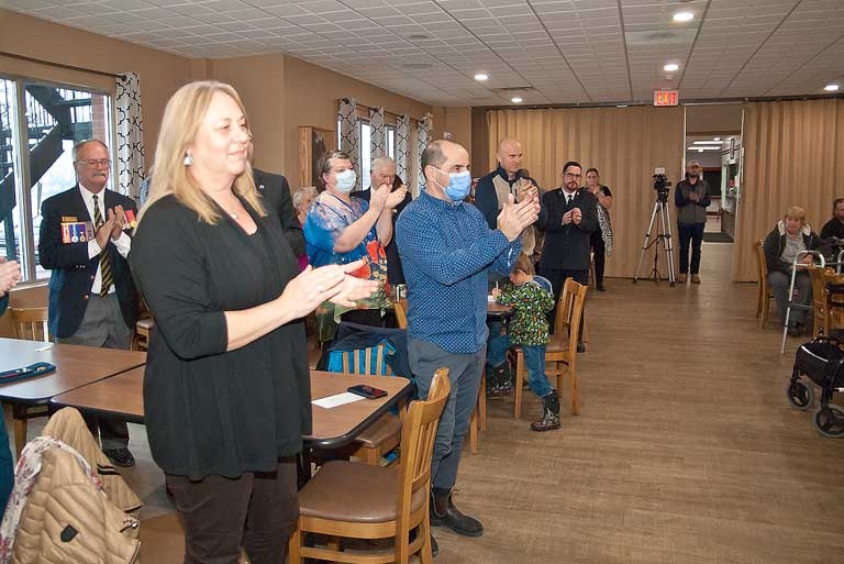 Community Group Representatives Give Voation To Warminster Legionaires.