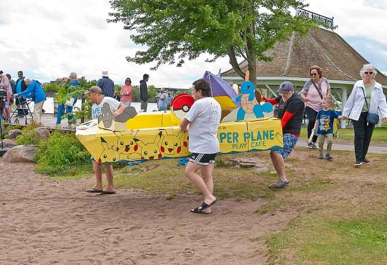 2024 Cardboard Boat Race - Paper Plane Play Café entry