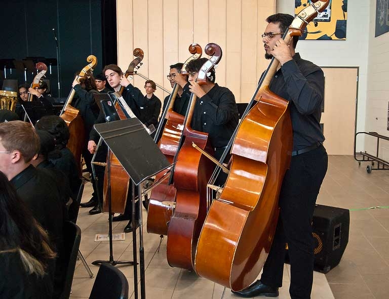 Mayfield Secondary School SeniorBand  Double Basses
