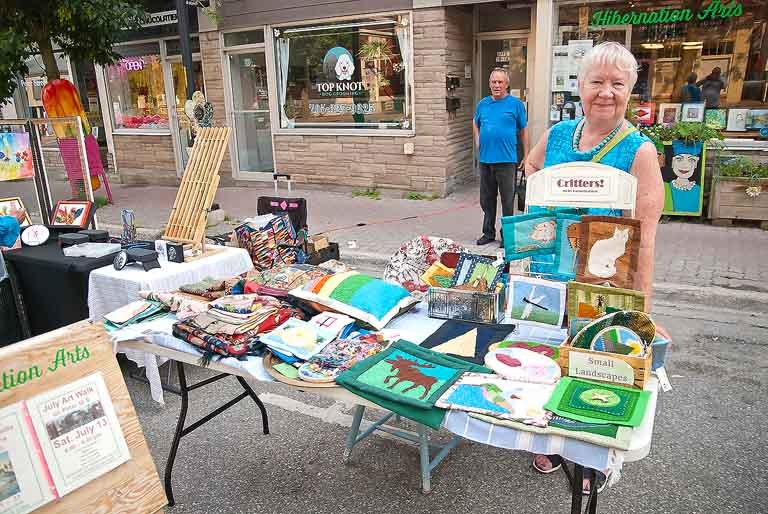 July Art Walk Molly Farquharson of HIbernation Arts