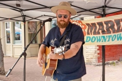 Friday at the Mariposa Folk Festival - Ben Doerksen on the downtown stage