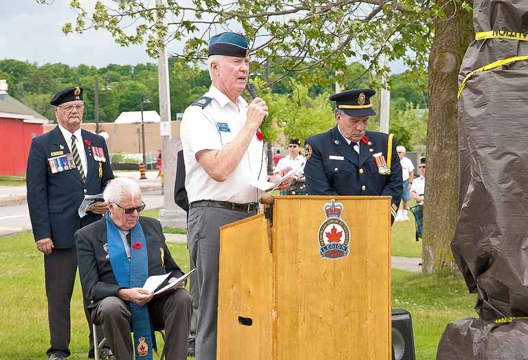 Bill Sergeant - president of the Royal Canadian Air Force Association, RCAF 441 (Huronia) Wing