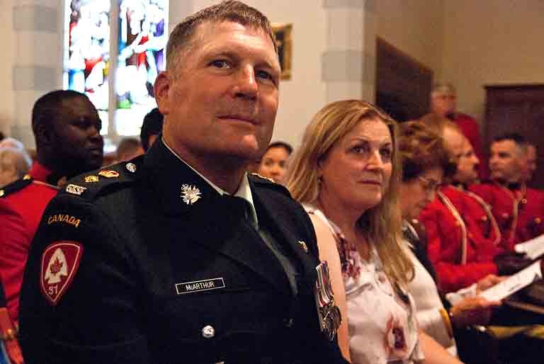 Grey and Simcoe Foresters commanding officer Lt. Col. Shane McArthur