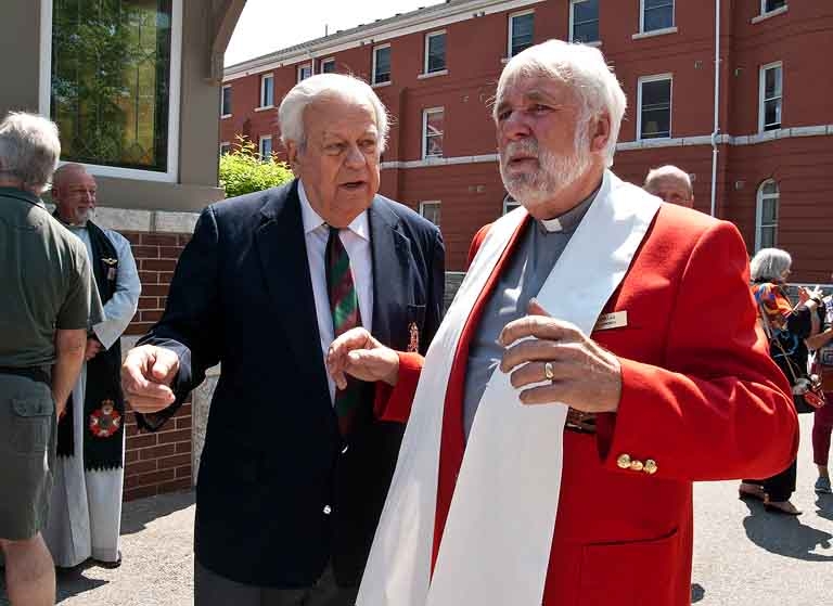 Steele historian Murray Cayley and RCMP Padre Gerry McMillan