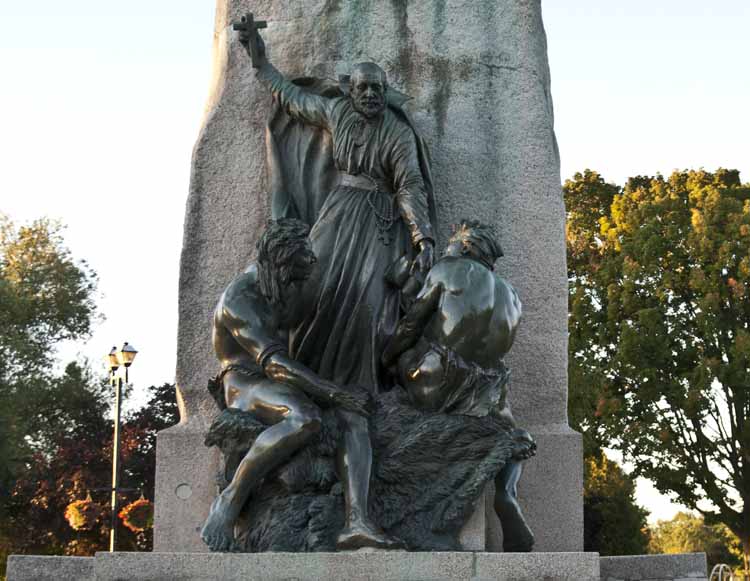 Champlain Monument Christianity sculpture