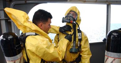 US Navy NBC disposal technicians