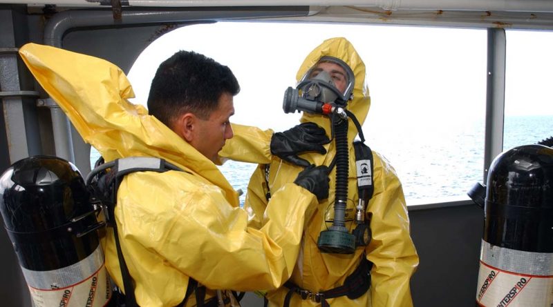 US Navy NBC disposal technicians